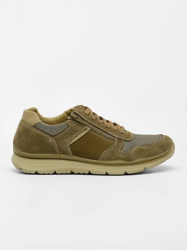 Imac Sneakers Ανδρικό δέρμα Καφέ IMA/751870 TORTORA 2