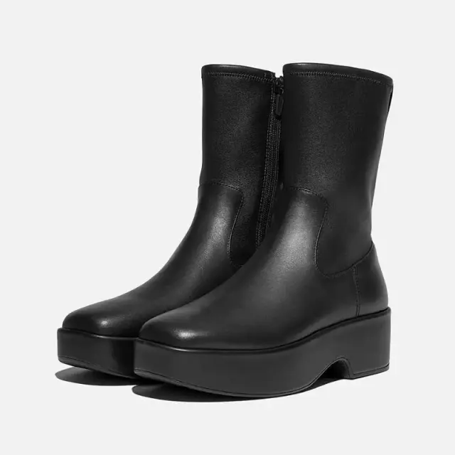 Δερμάτινο Μποτάκι Fit Flop F-Luma HY6-001 Μαύρο - 40 2