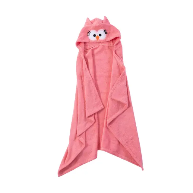 ΒΡΕΦΙΚΗ ΚΑΠΑ OWL 70Χ120 NEF-NEF HOMEWARE, 100% BAMBAKI - FLAMINGO PINK (039775)