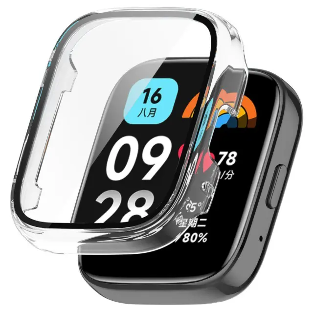 360 Θήκη PCμαζί με Tempered Glass για Xiaomi Mi Watch Lite 3 / Watch 3 Active- Clear OEM