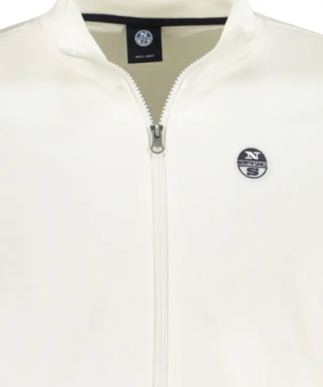 North Sails - Ανδρική Ζακέτα Φούτερ 993025-000-0105 Λευκό 3
