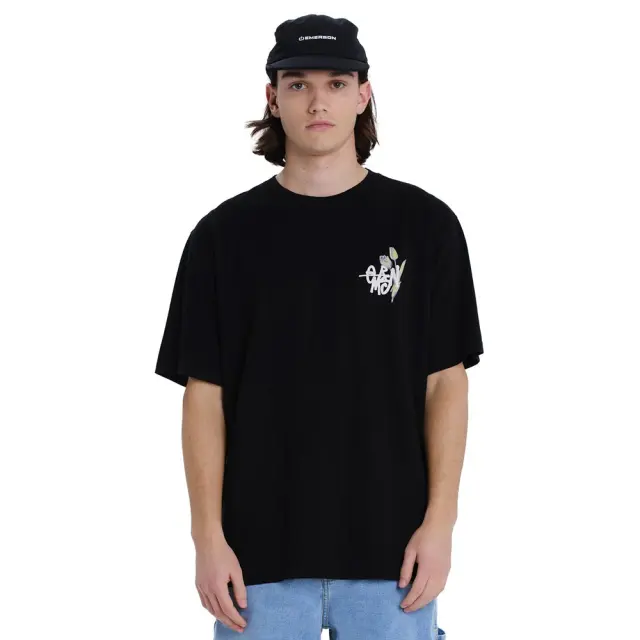 Emerson Men's S/S T-Shirt (261.EM33.48-Black) - Μαύρο