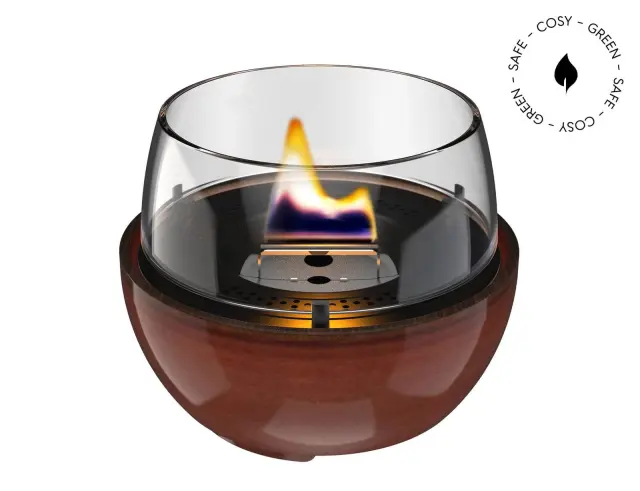 Επιτραπέζια Εστία Φωτιάς Tulip 14 Reactive Glaze Tenderflame με διάρκεια καύσης 4 - 5 ώρες, χωρητικότητα δεξαμενής 250ml και διαστάσεις 14.1x12.5cm - Amber TF-600287 2