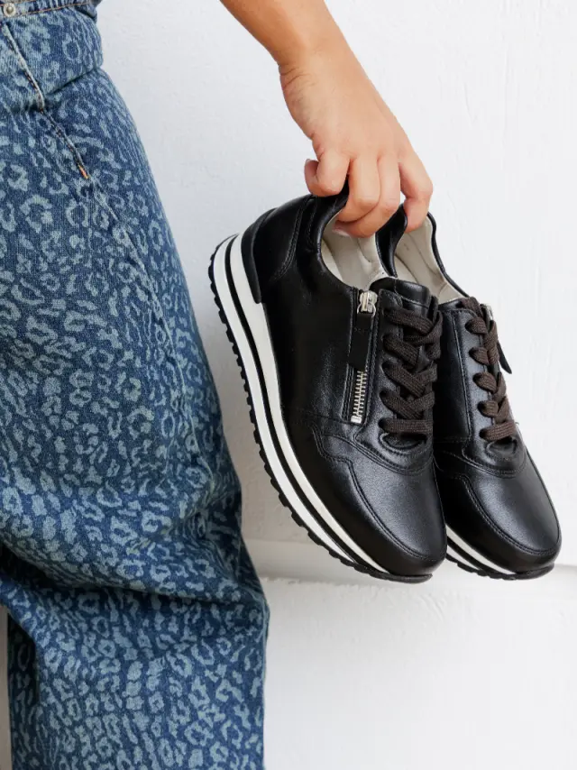 Gabor Sneakers Γυναικείο δέρμα Μαύρο GAB/76528 17-SCHWARZ 2