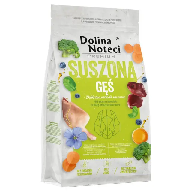 DOLINA NOTECI Premium Dried goose - dried food for dogs - 9kg