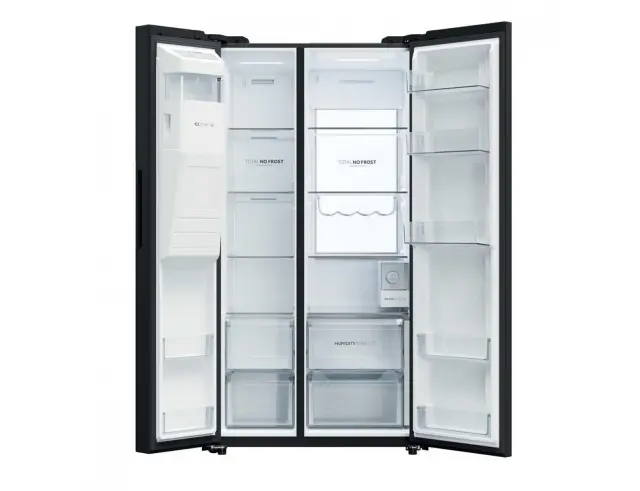 Ψυγείο Side by Side Haier HSW79F18DIGB No Frost, με Βρυσάκι Νερού, Wi-Fi, Bluetooth, Συνολική Χωρητικότητα 601L, Ενεργειακή Κλάση D και Ύψος 177.5m - Black34005967 3
