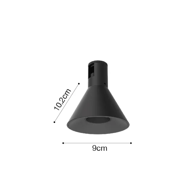 Inlight Φωτιστικό LED 7W 3000K για Chandler Track σε μαύρη απόχρωση D:9mx10,5cm (13C-00091) 3