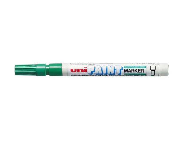 Μαρκαδόρος Σχεδίου Uni Paint Marker PX-21 Fine με πάχος μύτης 0.8-1.2mm - ΠράσινοPX-21-ΠPAΣINO
