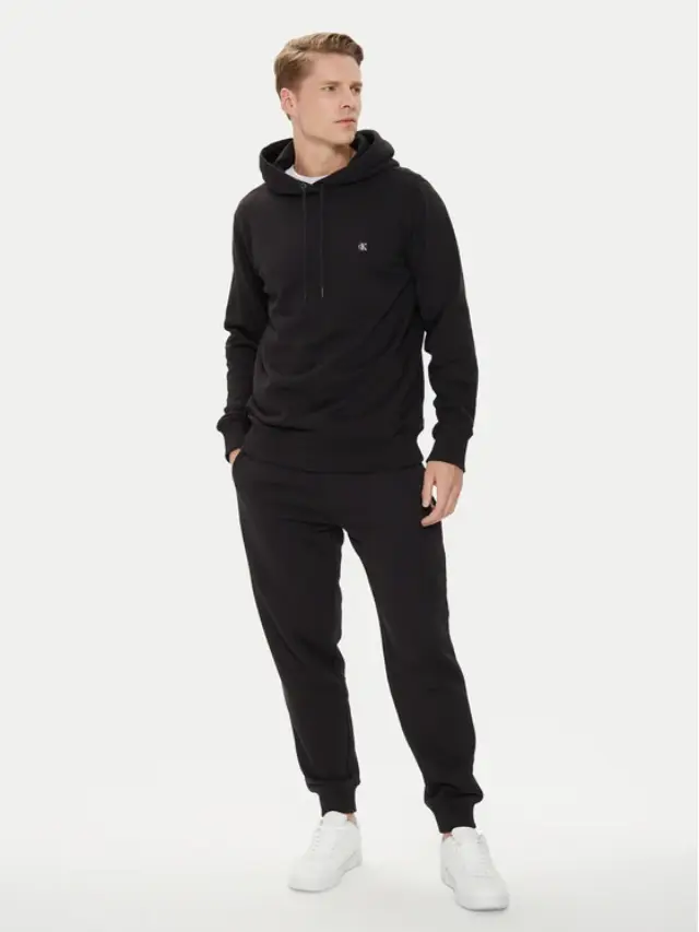 Calvin Klein - Ανδρικό Φούτερ Embro Regular Fit J30J325149-BEH Μαύρο 2