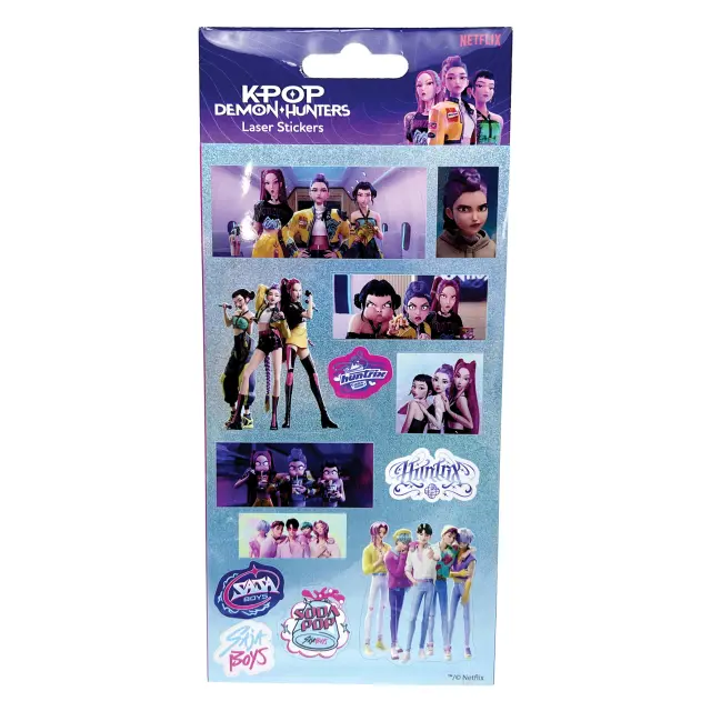 GIM Αυτοκόλλητα / Laser Stickers: K-Pop Demon Hunters (3 σχέδια-τυχαία επιλογή) 2