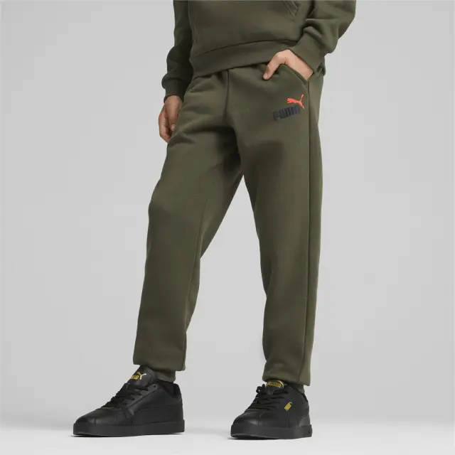 Puma Ess+2 Col Logo Pants Dark Olive 586988-77 - 176