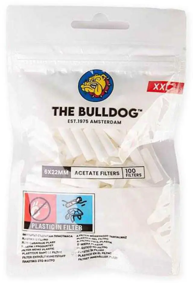 The Bulldog Φιλτράκια Λευκό 100φ. - Slim XXL