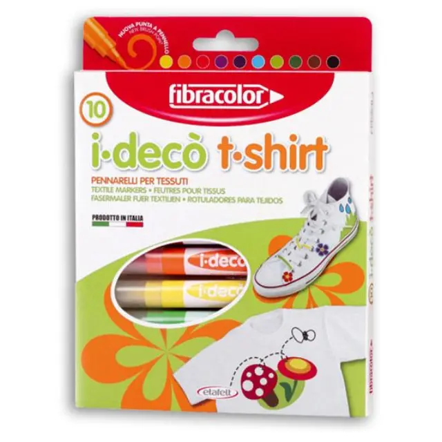 Μαρκαδόροι Fibra T-Shirt 10τεμ