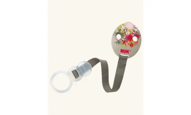 NUK ΚΟΡΔΕΛΑ ΠΙΠΙΛΑΣ DUO (10.750.344) ΓΚΡΙ ΜΕ ΡΟΖ ΣΧΕΔΙΑ 1ΤΕΜ