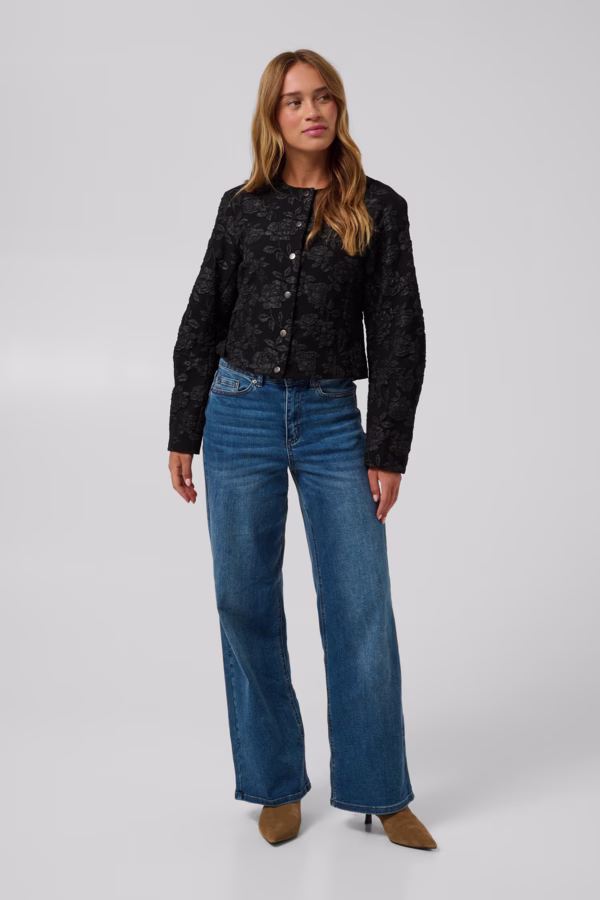 Kaffe KAcorbina Casual jacket Μαύρο Μαύρο - 40 3