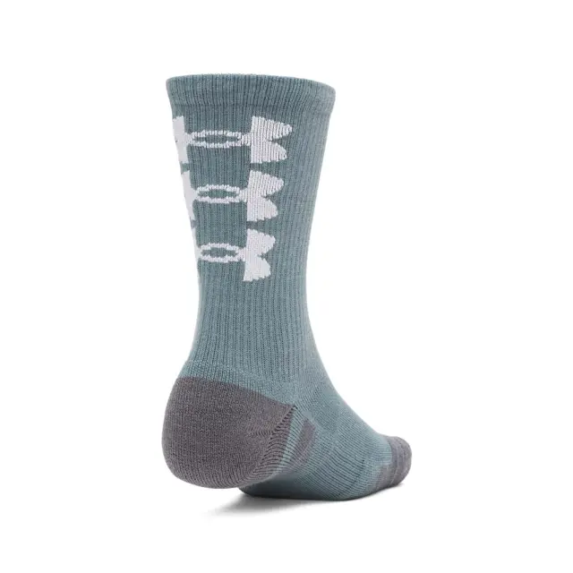 Under Armour Unisex Performance Tech Nov 3 Pack Crew Socks Άσπρο - Πορτοκαλί 1379515-587 (Under Armour) - Medium 2