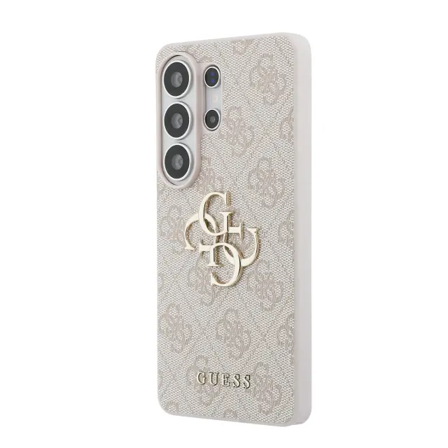 Guess PU 4G Metal Logo Case for Samsung Galaxy S26 Ultra Pink 2