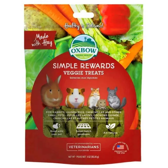 Oxbow Simple Rewards Λιχουδιές Τρωκτικών με Λαχανικά 85gr Μονόχρωμο