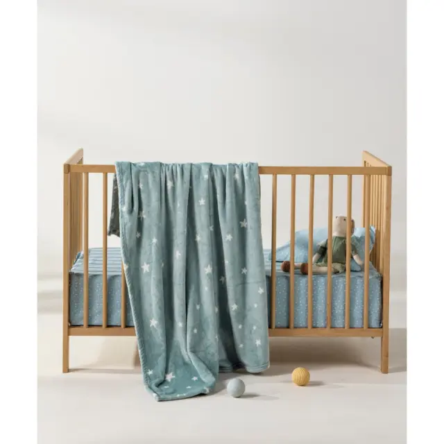 Κουβέρτα Fleece Αγκαλιάς Kentia Arcturo Soft Blue-White 80x100