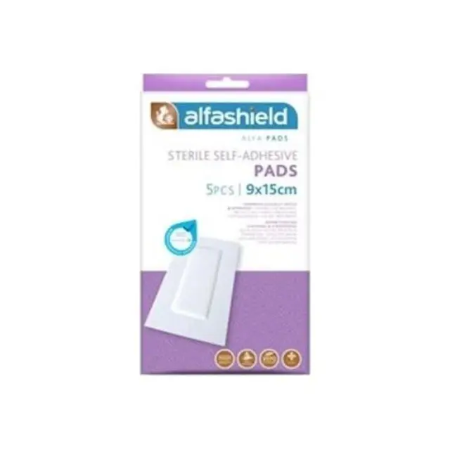 Alfa Gauze Αποστειρωμένα Αυτοκόλλητα Επιθέματα 9 x 15cm, 5τμχ