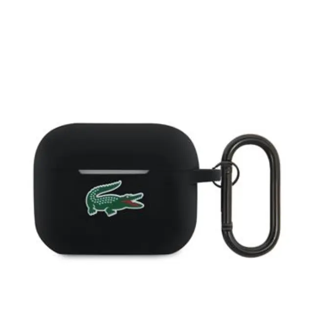 Lacoste Liquid Silicone Croc Logo Case for AirPods Pro 2 Black