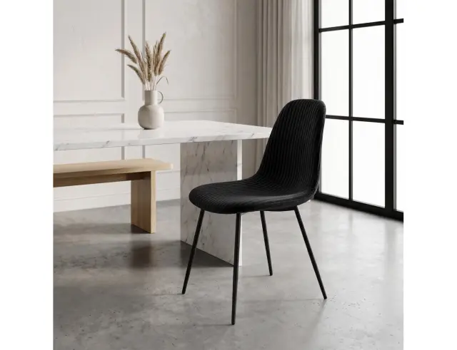 Kαρέκλα Atom Home Deco Factory με διαστάσεις 44x54x86cm - Black HD0474