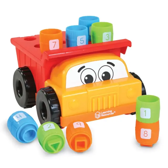 Learning Resources Εκπαιδευτικό Παιχνίδι Tony The Peg Stacker Dump Truck για 1,5+ ετών LER 9133