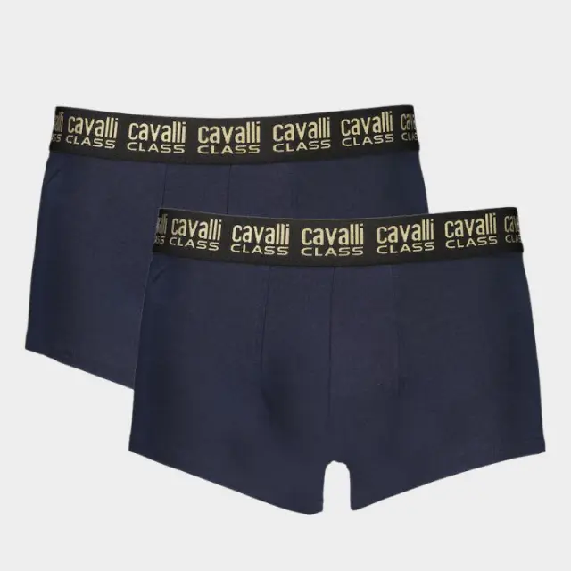 Cavalli Class - Ανδρικά Μποξεράκια 2Pack QXO01FJD003-04926 Μπλε - 2XL