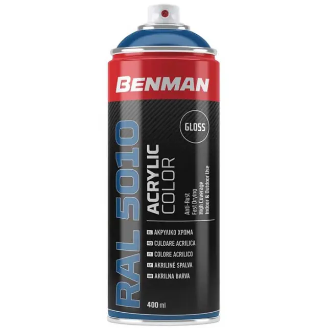 SPRAY MΠΛE ΣKOYPO RAL5010 BENMAN 400ML 28514