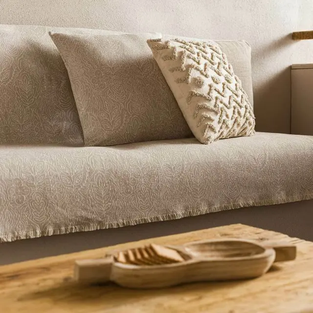 Ριχτάρι Πολυθρόνας 180X180 GOFIS HOME MANDALA Μπεζ 140/06