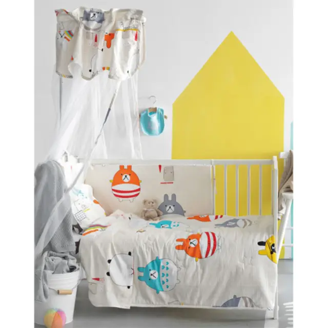 Σετ κούνιας 7 τμχ BS7017 Baby Satin Palamaiki