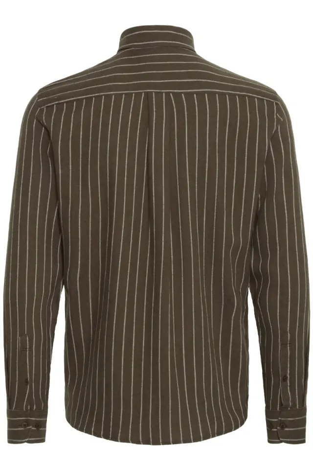 Casual Friday Ανδρικό ANTON Πουκάμισο – Black Olive Melange - M 2