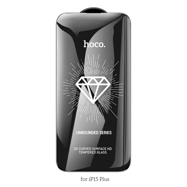 Tempered Glass Hoco Premium Series A37 120CC Large Arc Edges Dustproof 0.4mm 3D Anti-Static για Apple iPhone 16 Plus 15 Plus 3