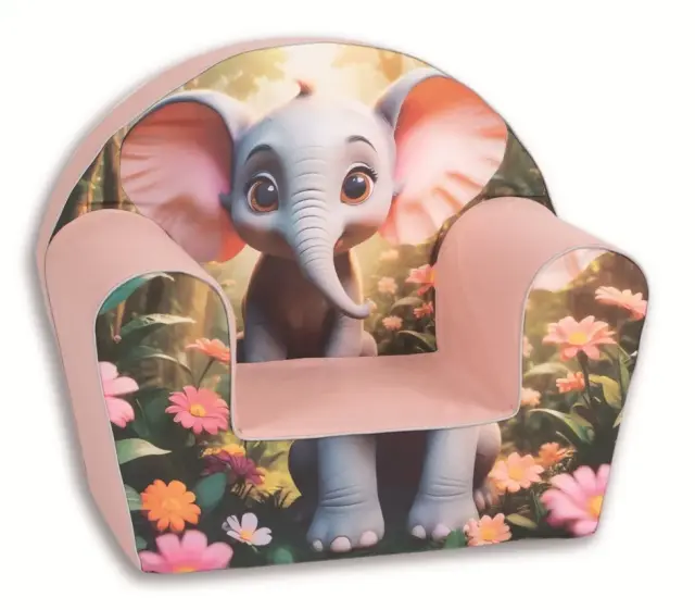 Delsit Παιδική Πολυθρόνα Με Μπράτσα Elephant with Flowers