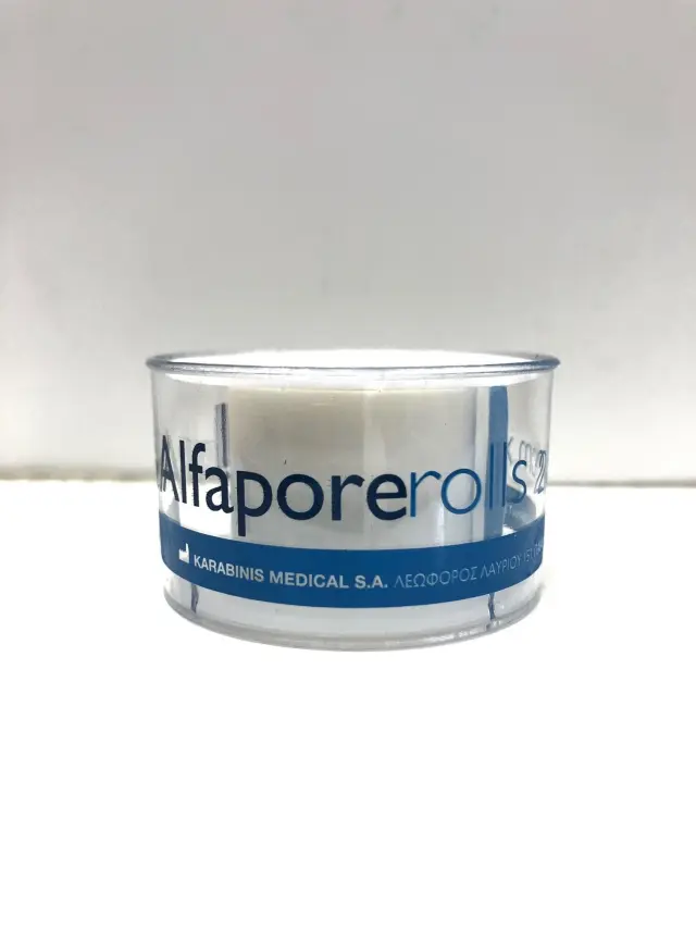 Alfapore Rolls Χάρτινη Αυτοκόλλητη Επιδεσμική Ταινία 2,5cm x 5cm