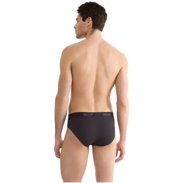 Sloggi Ανδρικό Slip SLG Base - Διπλό Πακέτο, Χρώμα Charcoal - S 3