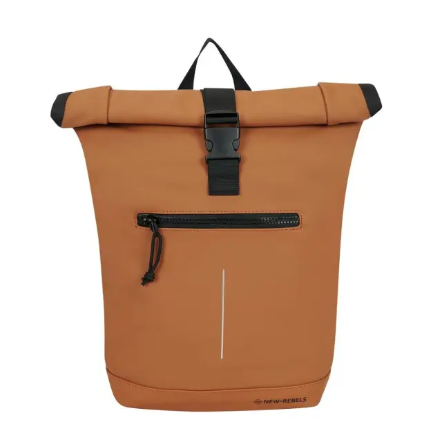 New Rebels Mart New York Roll-Top Backpack (L): Cognac 2