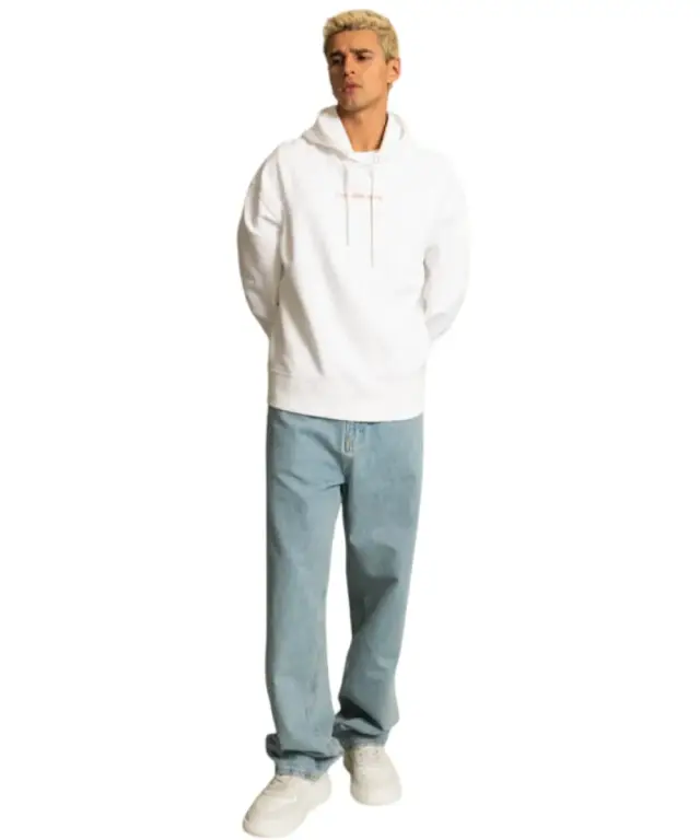 Calvin Klein - Ανδρικό Φούτερ Hoodie Regular Fit J30J321905-YAF Λευκό 2