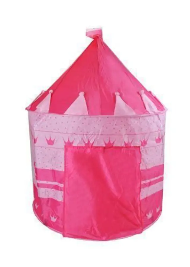 Παιδική Σκηνή Pop Up Tent, σε σχήμα κάστρου με ύψος 135cm σε ροζ χρώμα 2