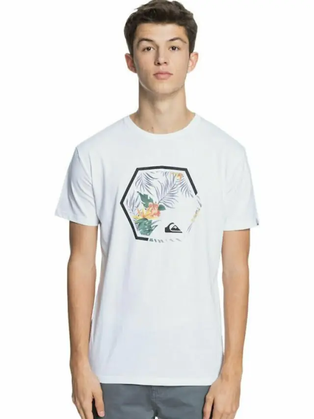QUIKSILVER FADING OUT SS ΑΝΔΡΙΚΗ ΜΠΛΟΥΖΑ - WBB0 WHITE