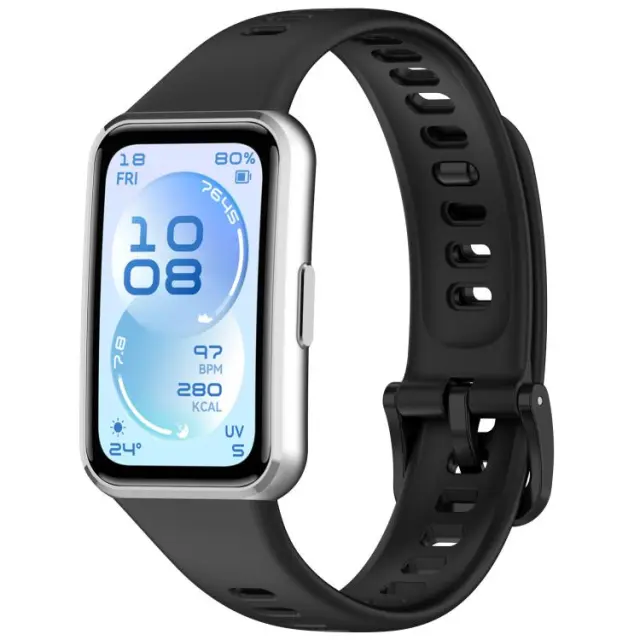 Λουράκι Σιλικόνης για Huawei Band 11/11 Pro-Black OEM