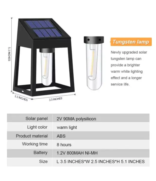 Ηλιακά Led επιτοίχια φωτιστικά 4τμχ 2