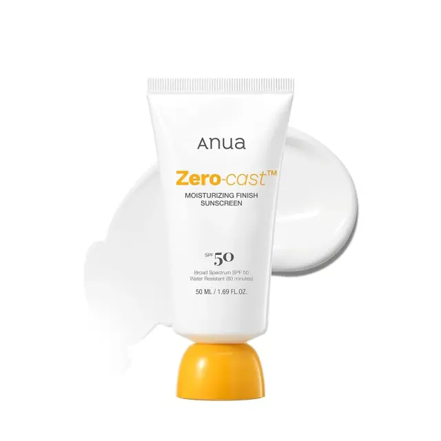 Anua Zero-Cast Moisturizing Finish Sunscreen SPF50+ - Ενυδατικό αντηλιακό 50ml