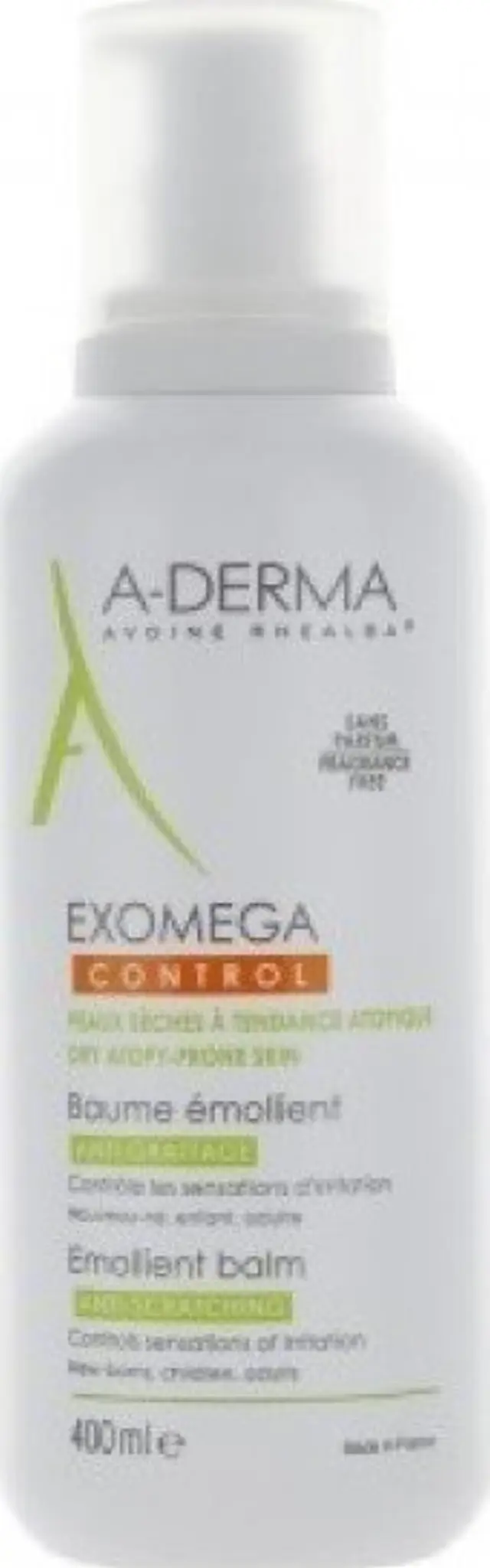 A-Derma Exomega Control Emolient Balm Μαλακτικό Βάλσαμο για το Ατοπικό Δέρμα, 400ml