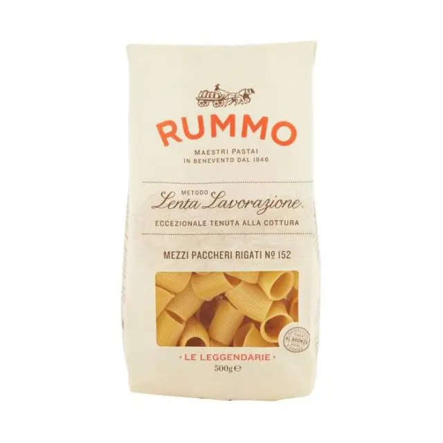 Rummo Le Leggendarie Mezzi Paccheri Rigati N° 152 500gr
