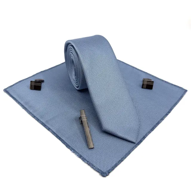 Μαντήλι Oxford Χρώμα Μπλέ Σιελ 25*25cm 3