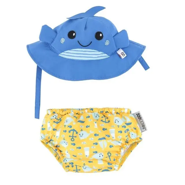 Σετ UV Μαγιό και Καπέλο Baby Whale (12-24 μηνών) - Zoocchini