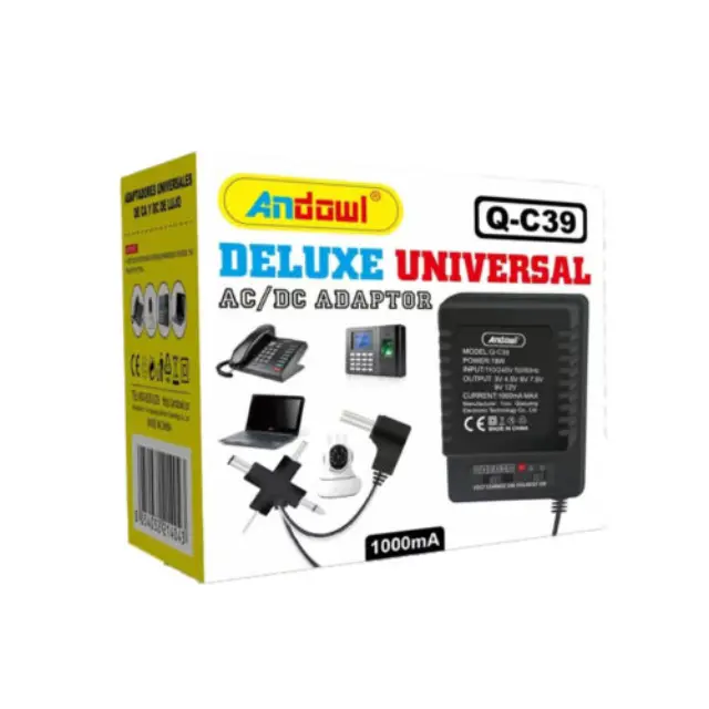 Andowl AC/DC Deluxe Universal Αντάπτορας 1000mA 18W Q-C39