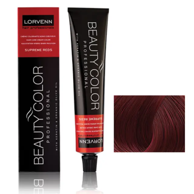 Lorvenn Beauty Color Supreme Reds 70ml | Απόχρωση 7.22 Ξανθό Πολύ Έντονο