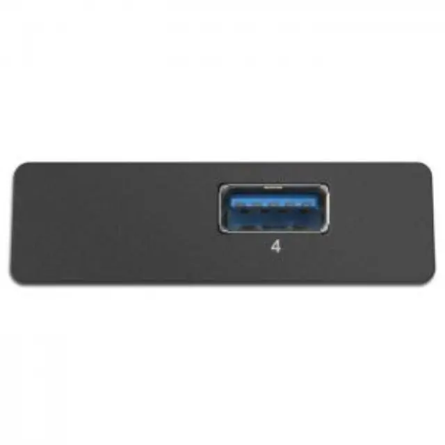 USB 3.0 Hub 4 θυρών σε μαύρο χρώμα. 3
